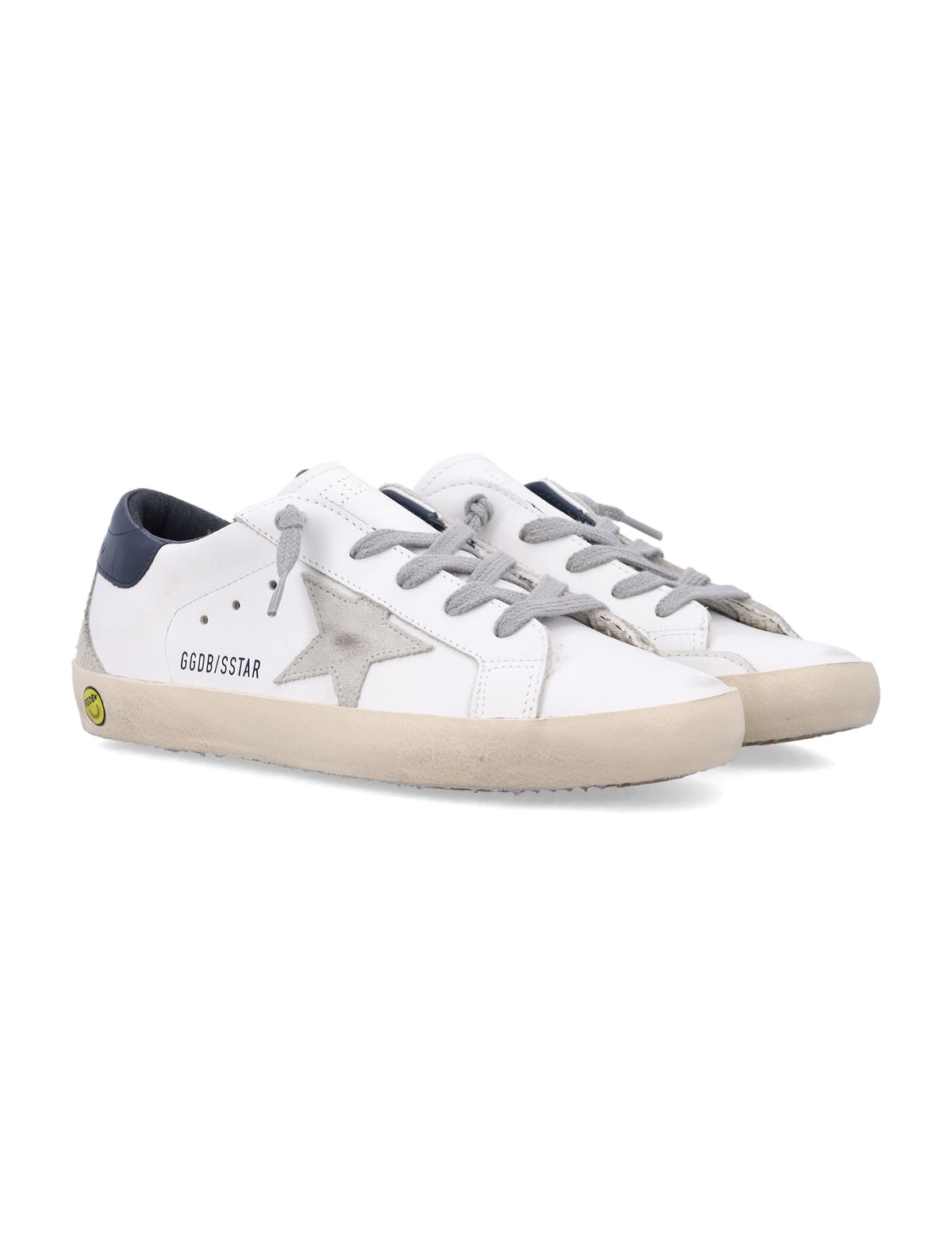 KIDS Golden Goose Super-star Sneakers - White/Ice - Image 3 of 4