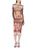 Jean Paul Gaultier Safe Sex Tattoo Print Midi Skirt - Multicolour - Thumbnail 2