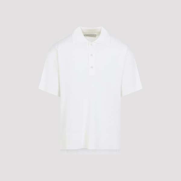 Ami Alexandre Mattiussi Polo With Tonal De Coeur Polo Shirt - Blanc Creme