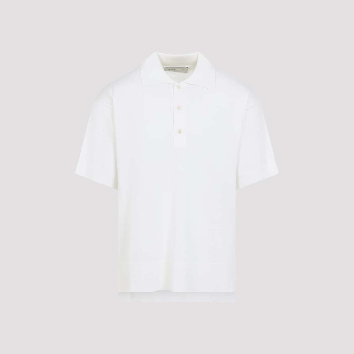 Ami Alexandre Mattiussi Polo With Tonal De Coeur Polo Shirt - Blanc Creme - Image 3 of 5