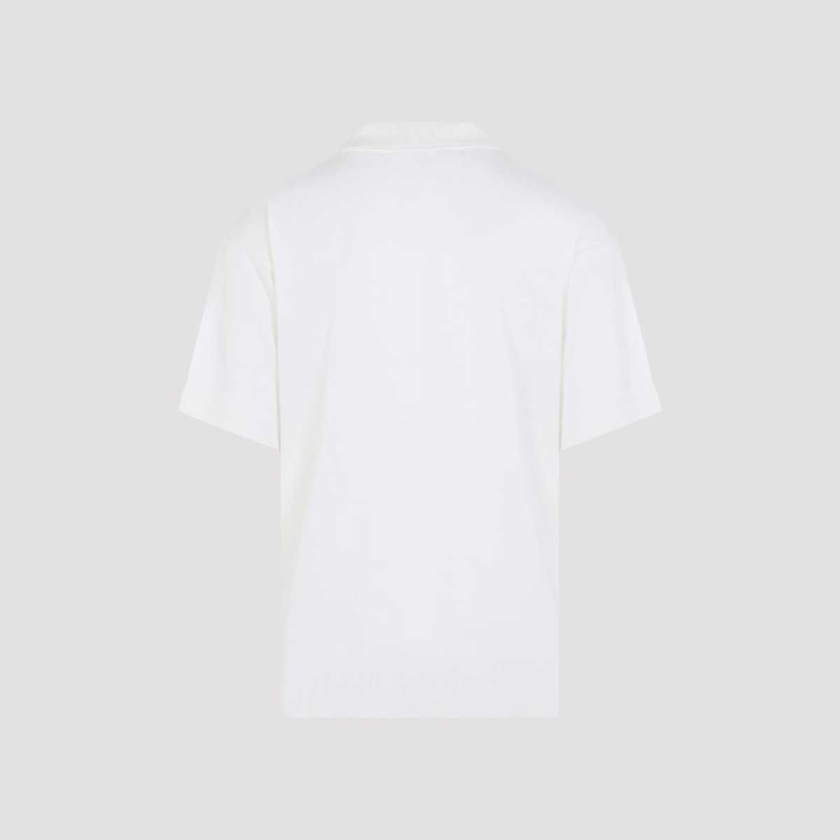 Ami Alexandre Mattiussi Polo With Tonal De Coeur Polo Shirt - Blanc Creme - Image 4 of 5