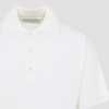 Ami Alexandre Mattiussi Polo With Tonal De Coeur Polo Shirt - Blanc Creme - Thumbnail 5