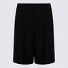 Ami Alexandre Mattiussi Wool Shorts - Black - Thumbnail 1