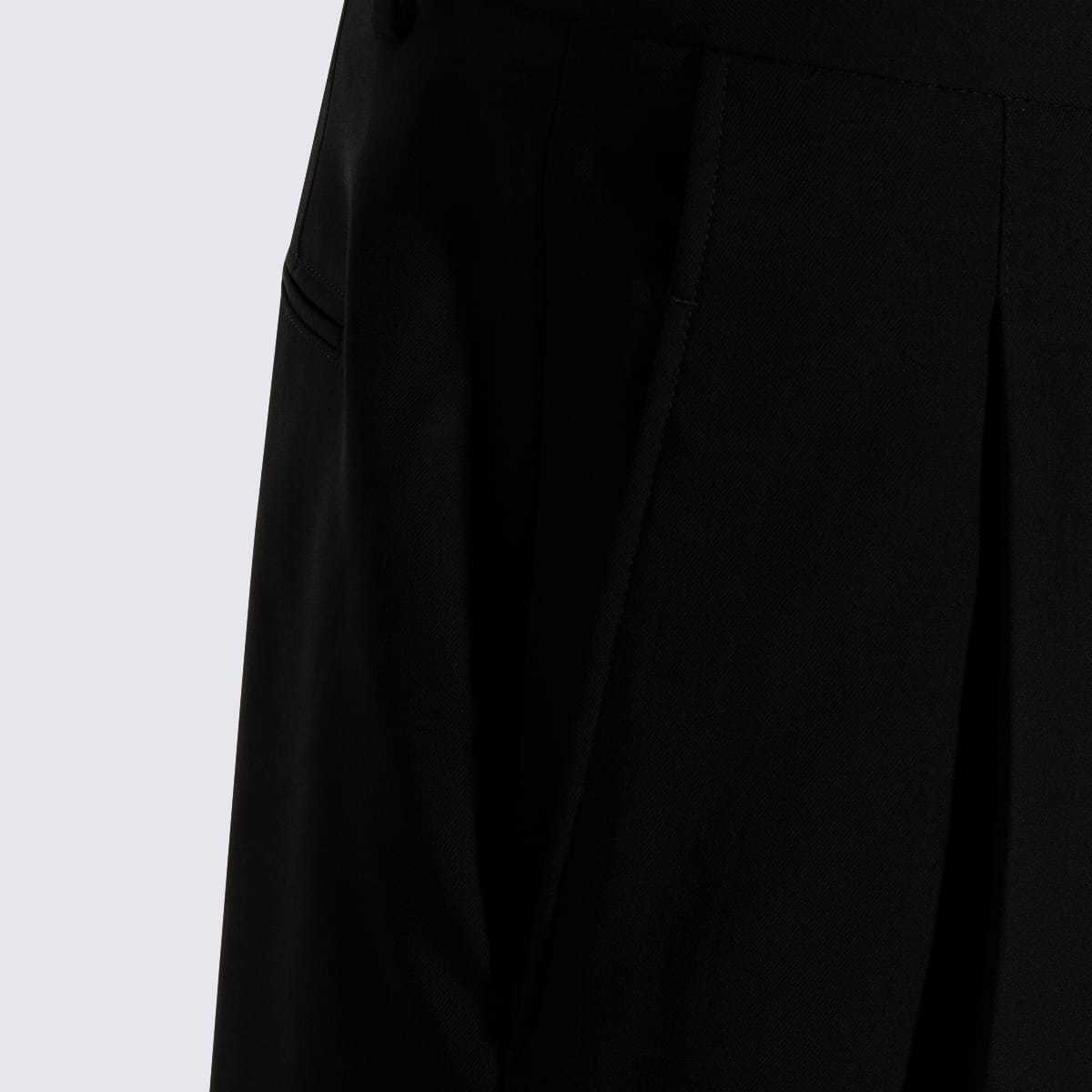 Ami Alexandre Mattiussi Wool Shorts - Black - Image 4 of 4
