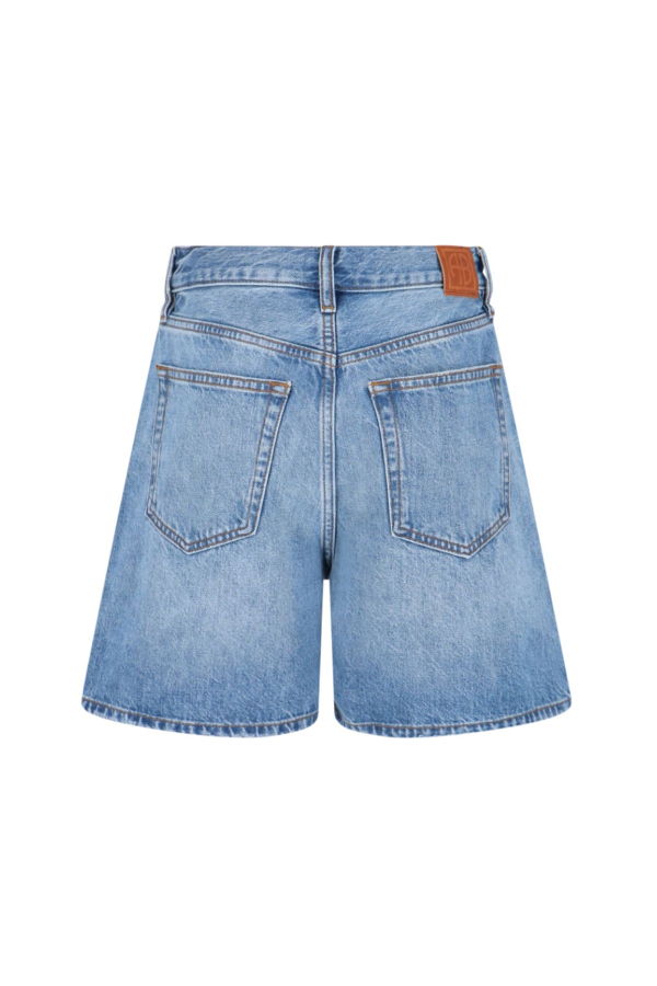 Anine Bing Heath Denim Shorts - Blue