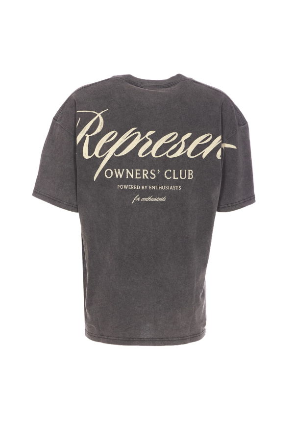 Represent Owners Club Script T-Shirt - Gray