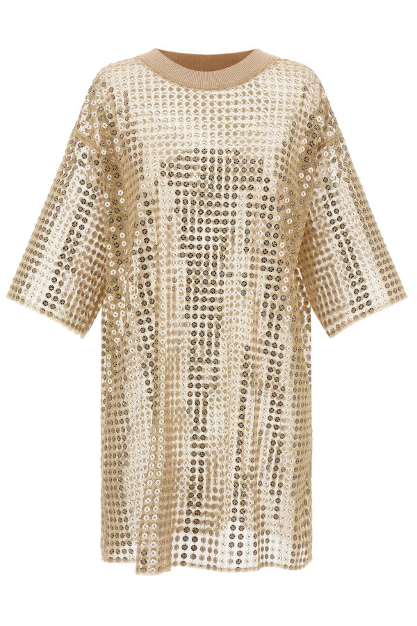 Fabiana Filippi Sequin Dress - Beige