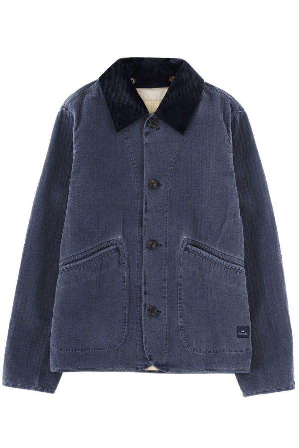PAUL SMITH PS by Paul Smith Jacket With Collar Jacket - Blue