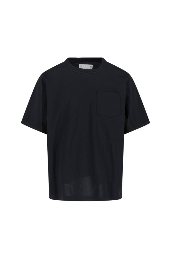 sacai Cotton T-Shirt - Black