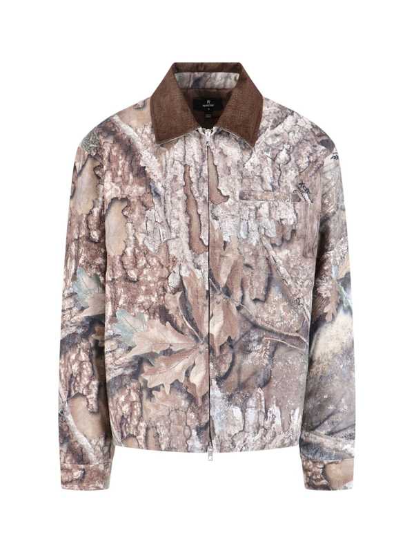 Represent Camo Trucker Jacket - Brown