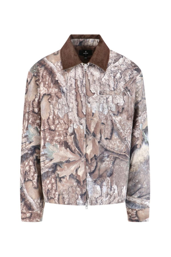Represent Camo Trucker Jacket - Brown