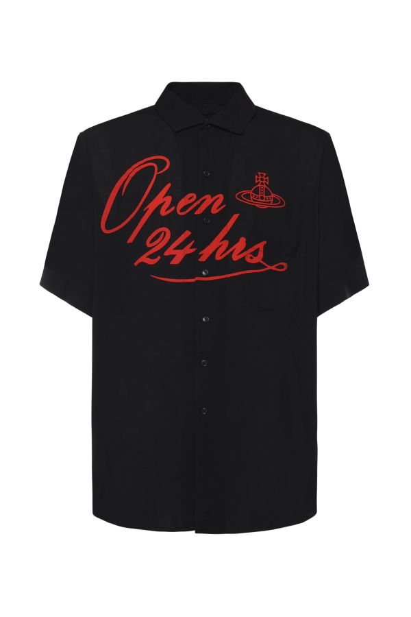 Vivienne Westwood Open 24 Hrs Bowling Shirt - Black