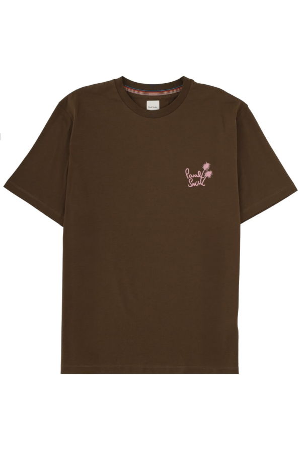 PAUL SMITH Logo T-Shirt - Brown