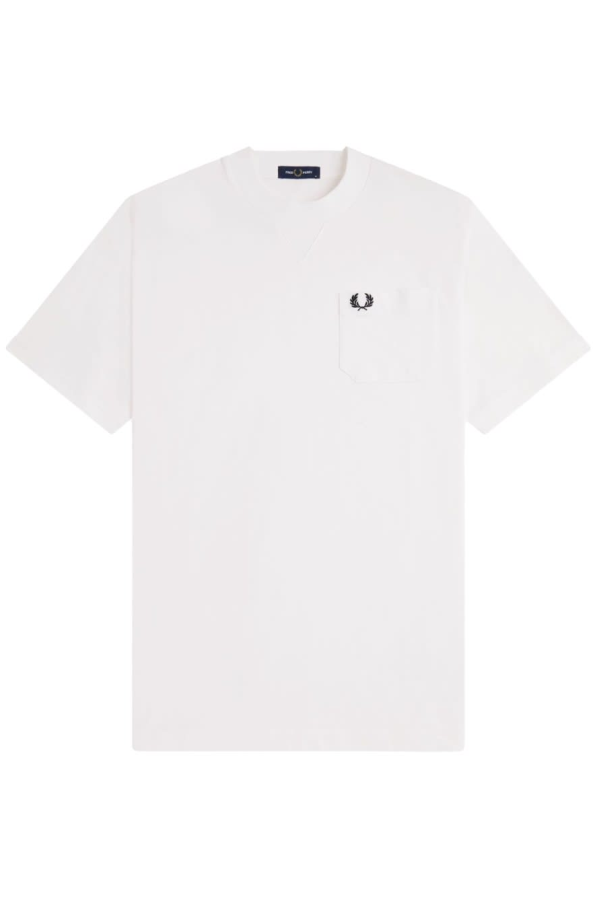 Fred Perry T-Shirt with Logo Tee - White