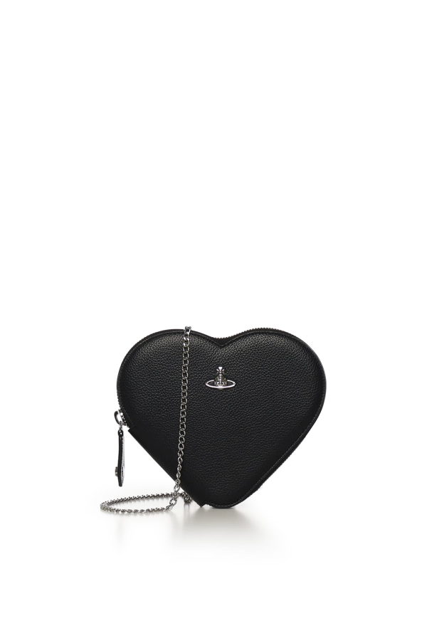 Vivienne Westwood New Heart Crossbody Bag - Black