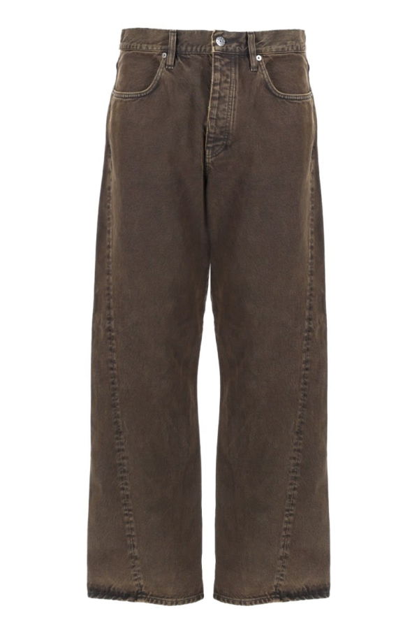 Sunflower Wide Twist Pants - Brown