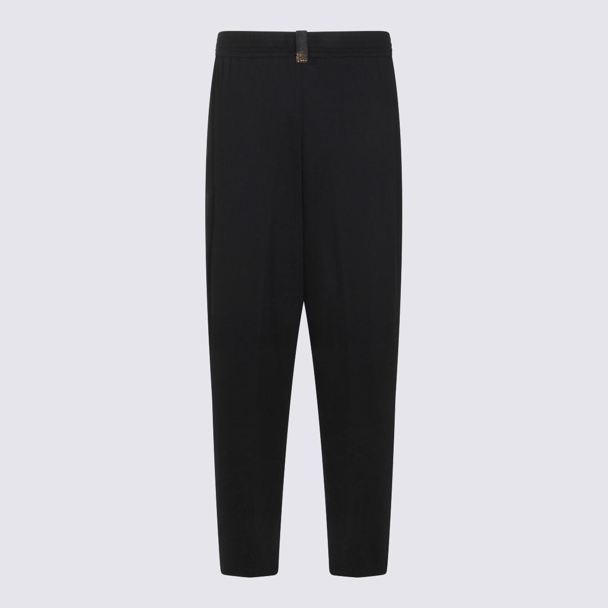 Fabiana Filippi Navy Cotton Pants - Blue - Image 2 of 4