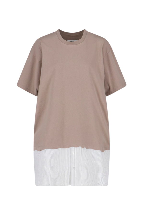 MM6 Maison Margiela T-Shirt Dress - Beige