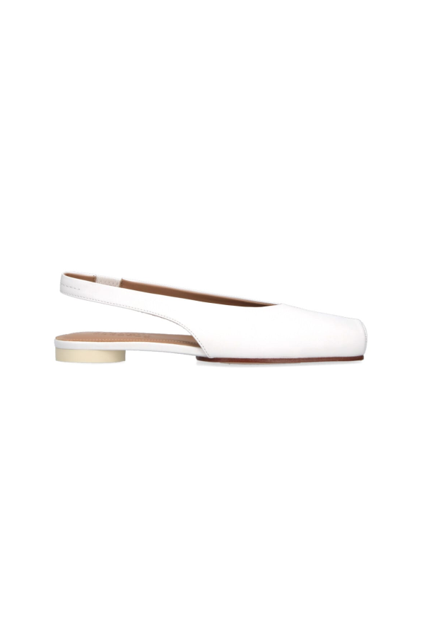 MM6 Maison Margiela Slingback Ballet Flats - White