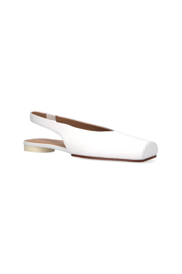 MM6 Maison Margiela Slingback Ballet Flats - White