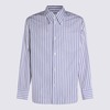 Ami Alexandre Mattiussi Cotton Shirt - White-Blue - Thumbnail 1