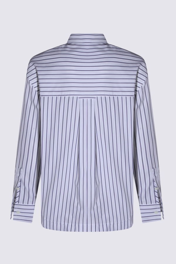 Ami Alexandre Mattiussi Cotton Shirt - White-Blue