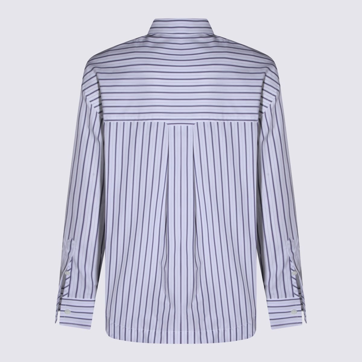 Ami Alexandre Mattiussi Cotton Shirt - White-Blue - Image 2 of 4