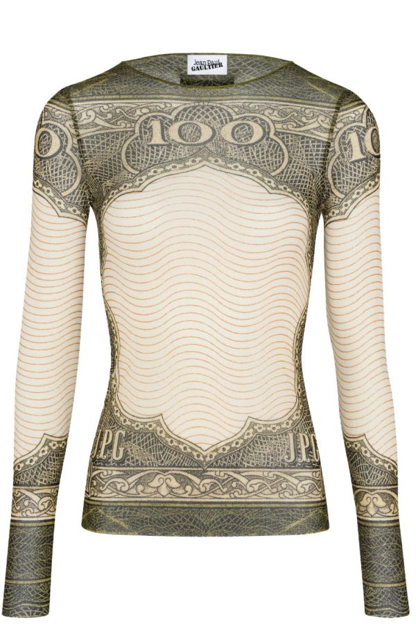 Jean Paul Gaultier Top With Cartouche Print Top - Multicolour