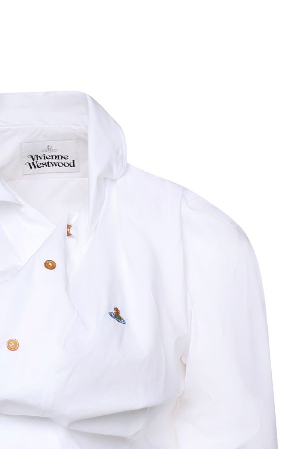 Vivienne Westwood Drunken Logo Shirt - White
