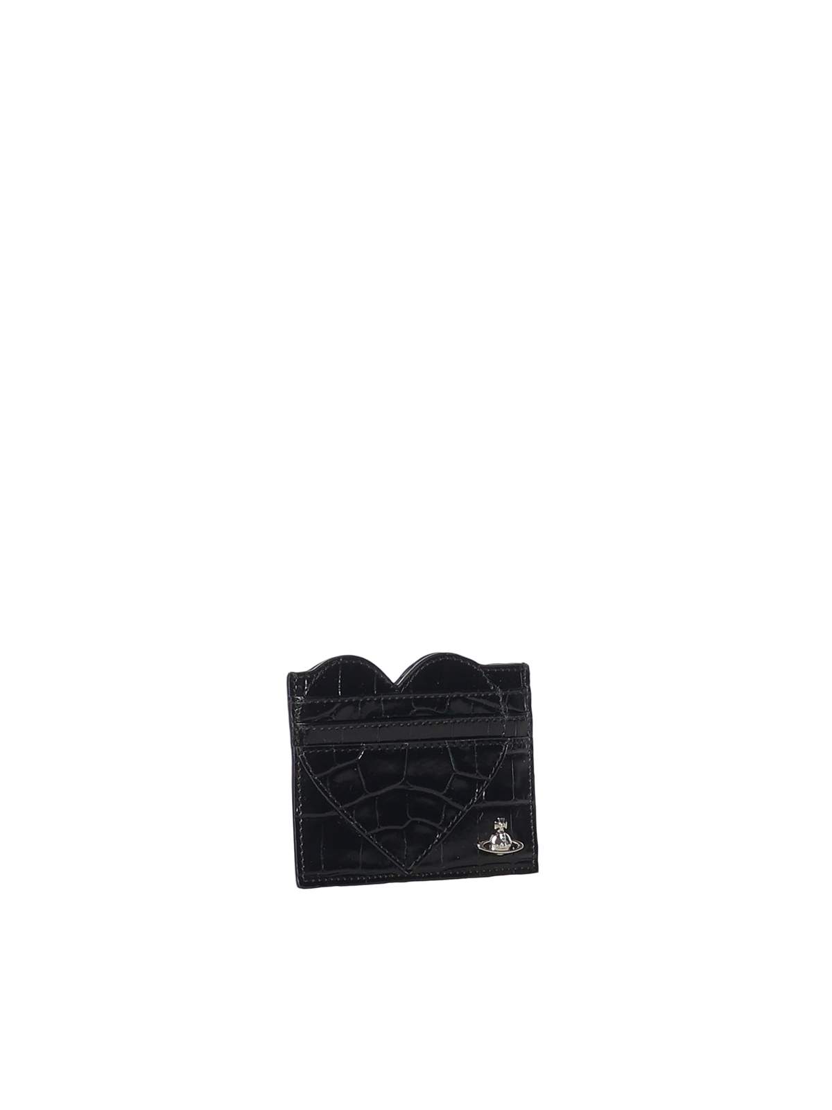 Vivienne Westwood Heart Card Holder - Black - Image 2 of 3