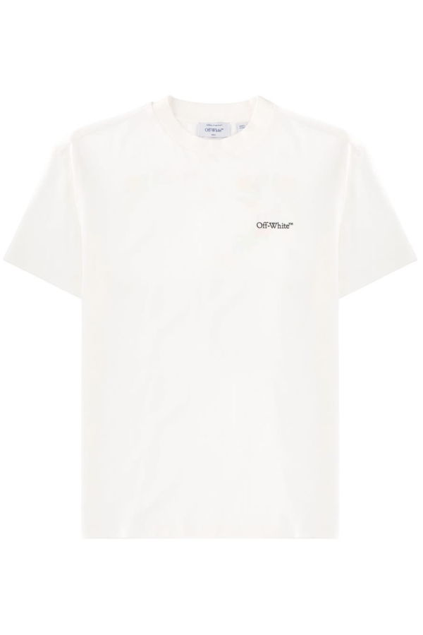 Off-White T-Shirt With Logo - White