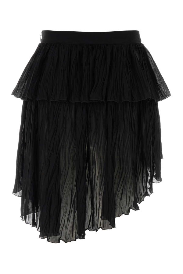 Blumarine Crepe Mini Skirt - Black