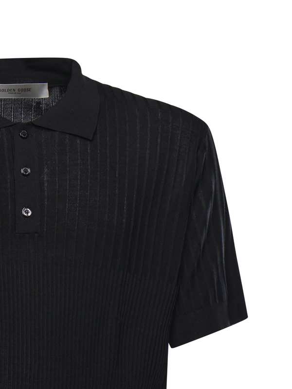 Golden Goose Journey Polo Shirt - Black
