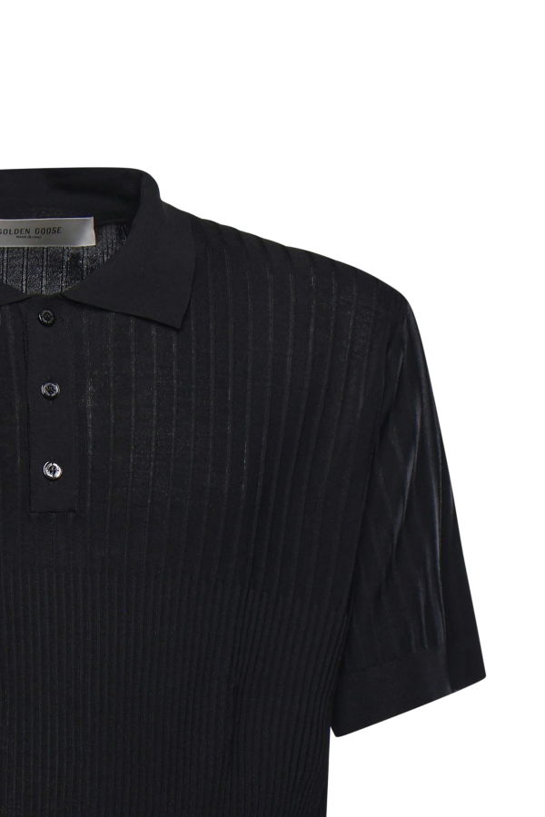 Golden Goose Journey Polo Shirt - Black
