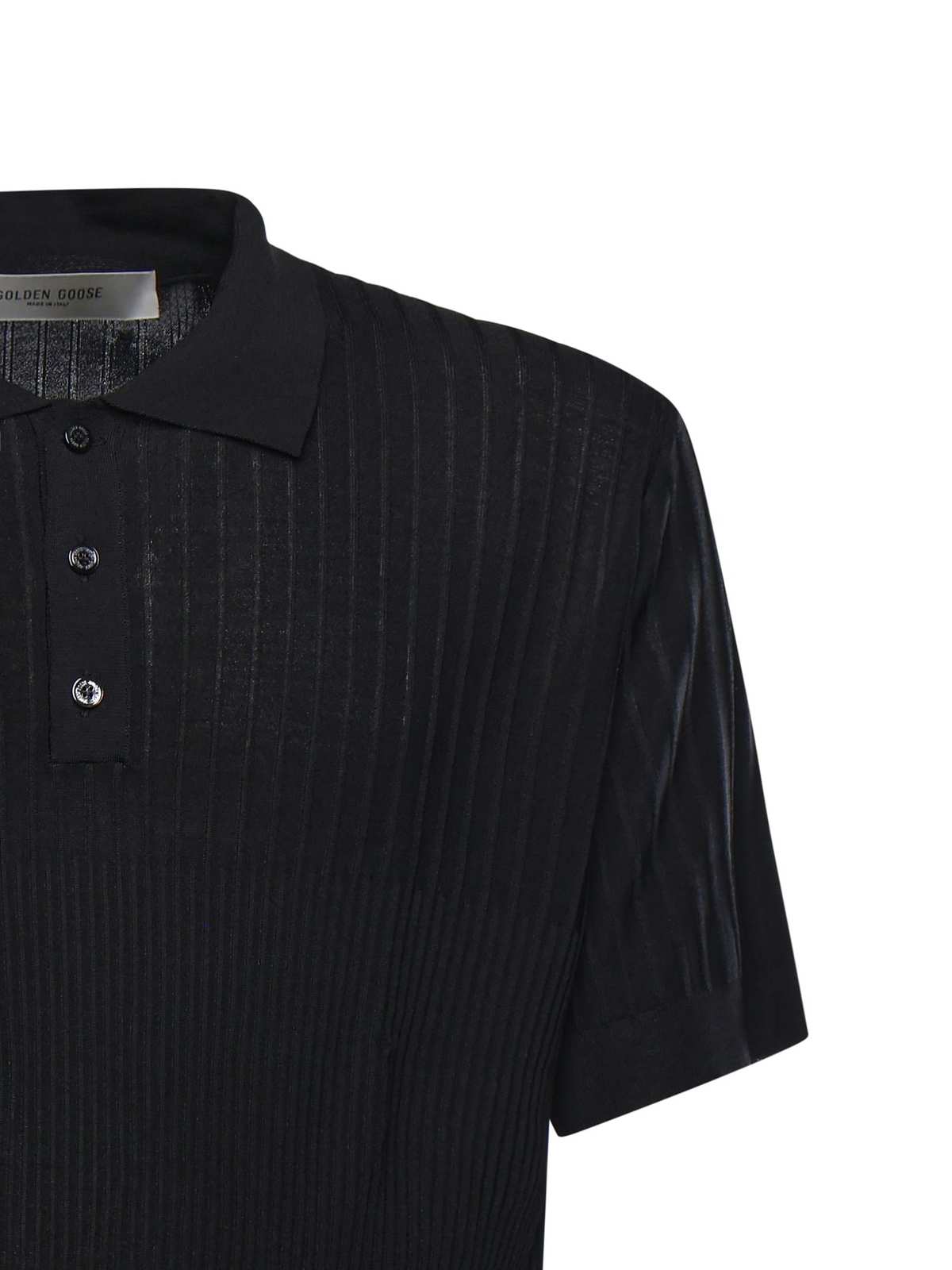 Golden Goose Journey Polo Shirt - Black - Image 2 of 3