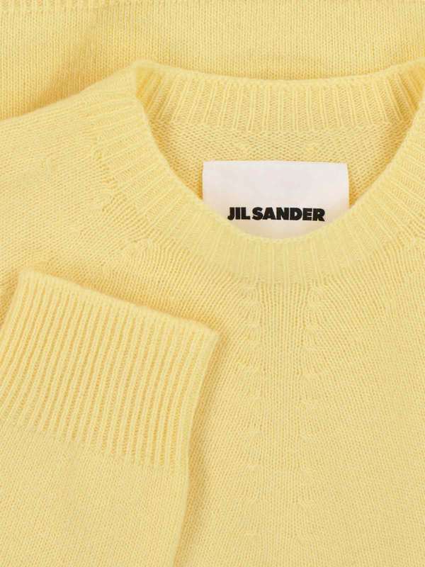 Jil Sander Virgin Wool And Cashmere Blend Sweater - Yellow