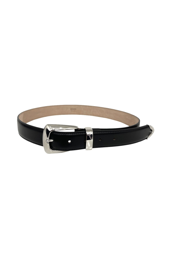 khaite Benny Belt - Black Silver