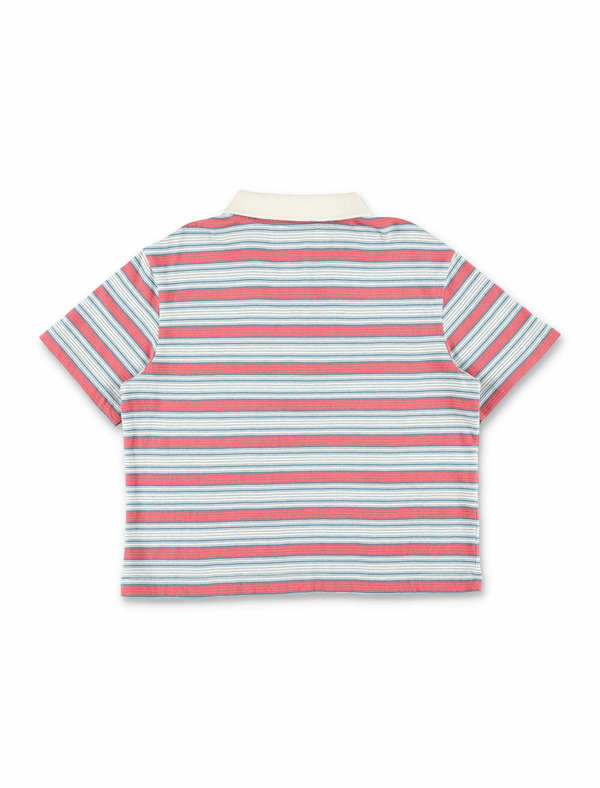 KIDS Marni Striped Jersey Polo - Gray
