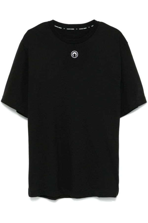 MARINE SERRE Moon Cotton T-Shirt - Black