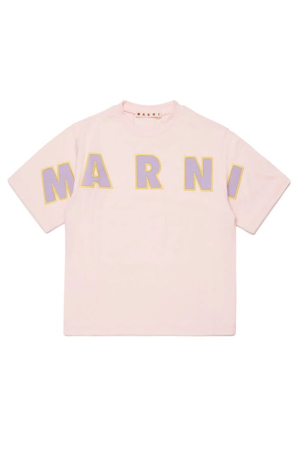 KIDS Marni T-Shirt With Logo T-Shirt - Pink