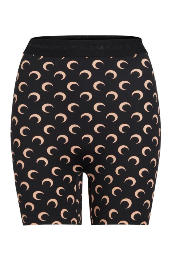 MARINE SERRE Shorts Moon Shorts - Black