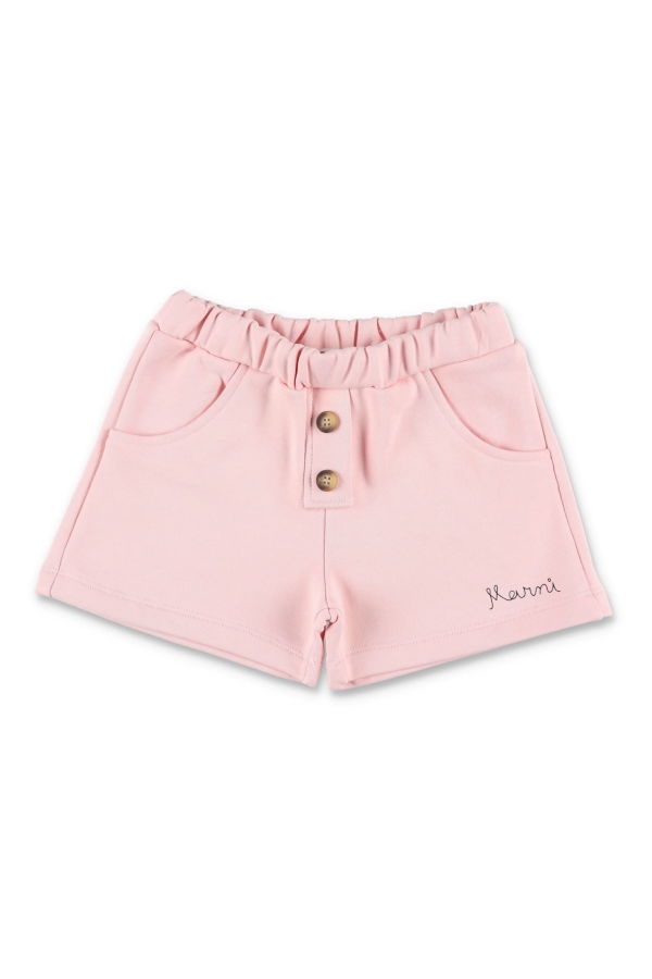 KIDS Marni Pink Jersey Newborn Shorts - Rose