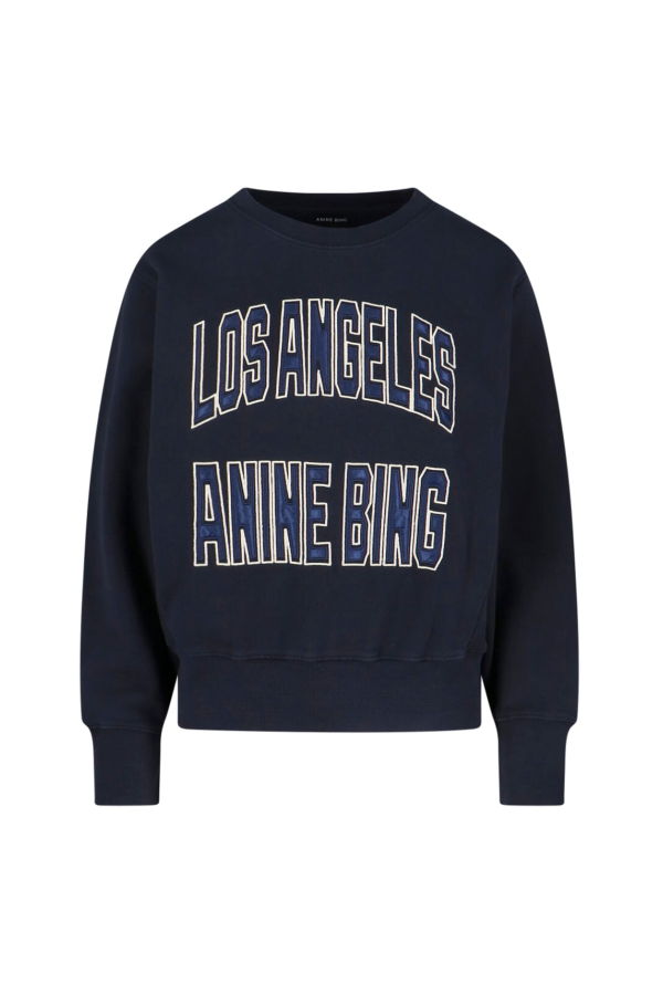 Anine Bing Harry Logo Sweatshirt - Black