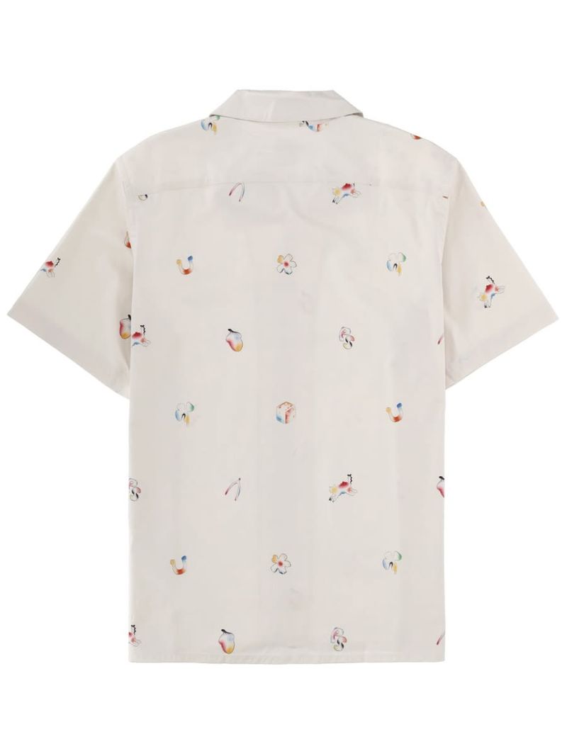 PAUL SMITH PS by Paul Smith Printed Shirt - White