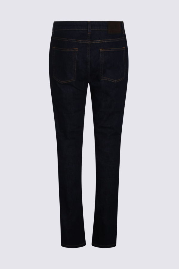 Etro Dark Blue Cotton Jeans - Blue