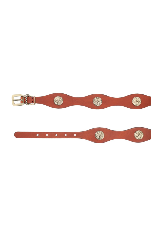 Etro Leather Belt - Brown