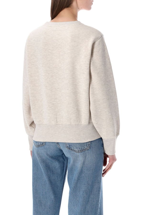 Anine Bing Harry Shrunken Sweatshirt - Oatmeal Melange