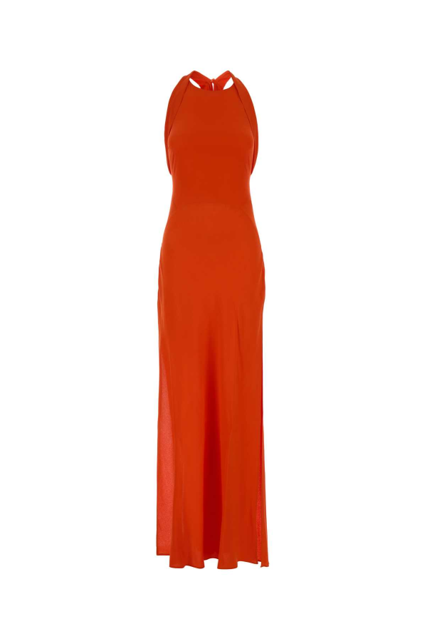Blumarine Orange Marocaine Long Dress - Orange