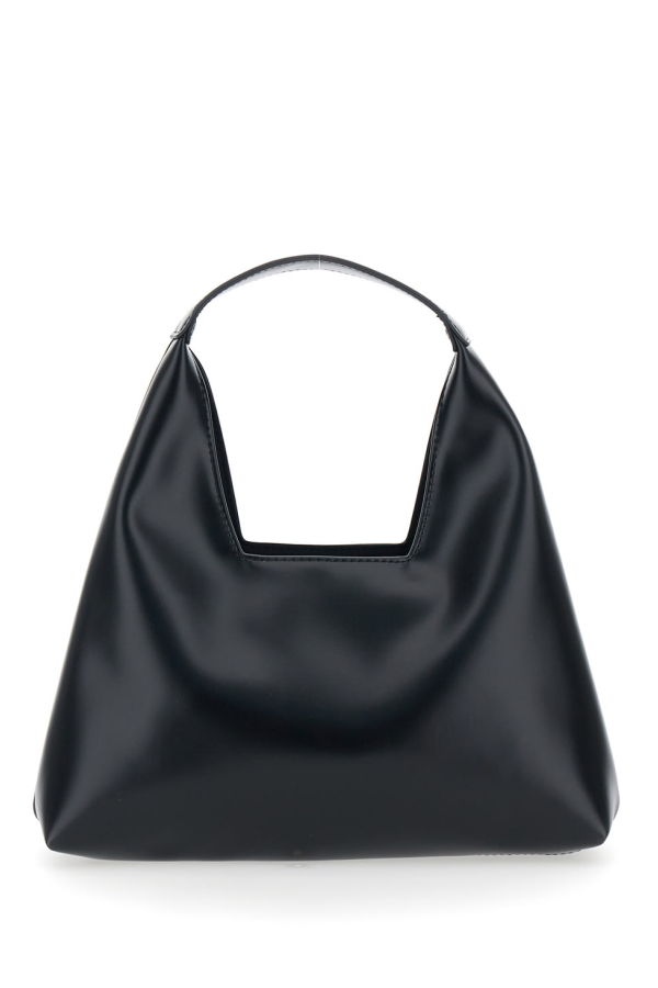 KIDS Marni Shoulder Bag With Top Handle and Maxi Logo on the Front in Ecoleather - Black