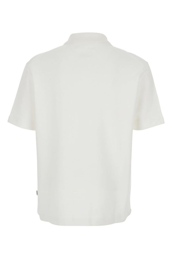 Jil Sander Classic Collar Front Zip Polo Shirt - White